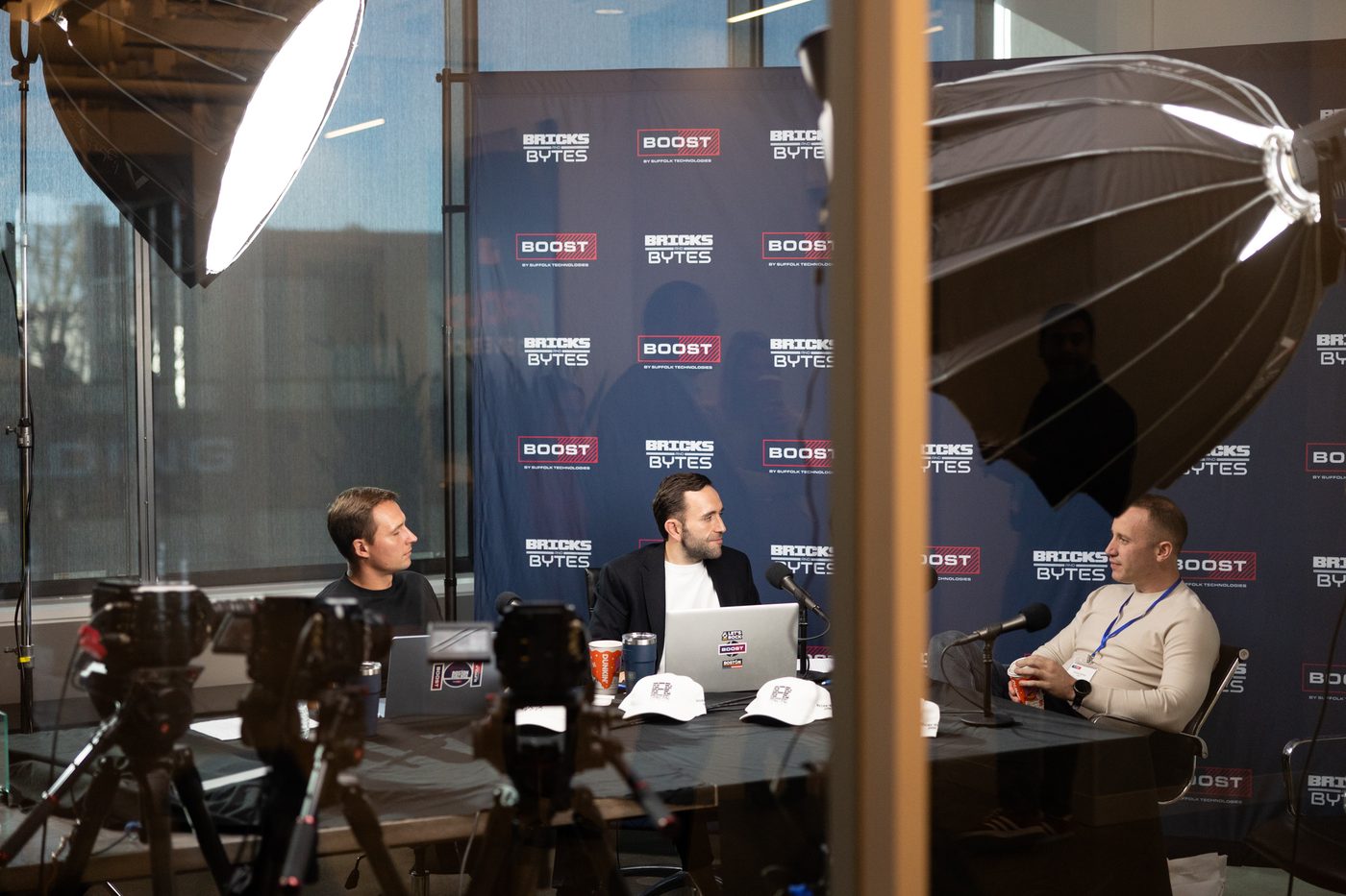 Bricks and Bytes podcast recording live at BOOST Demo Day
